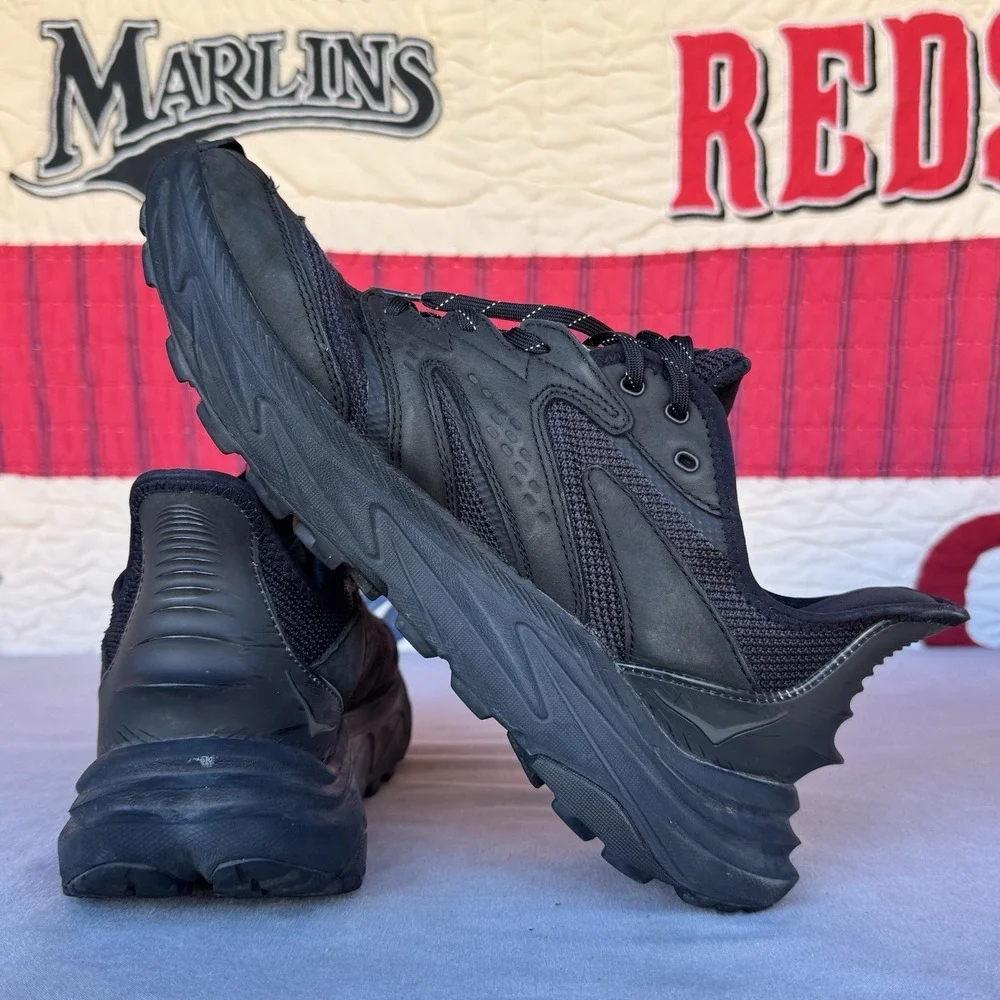 Size 12 - Hoka Men's Anacapa 2 Freedom Black‎ Trail Running Hiking 1155192/BBLC